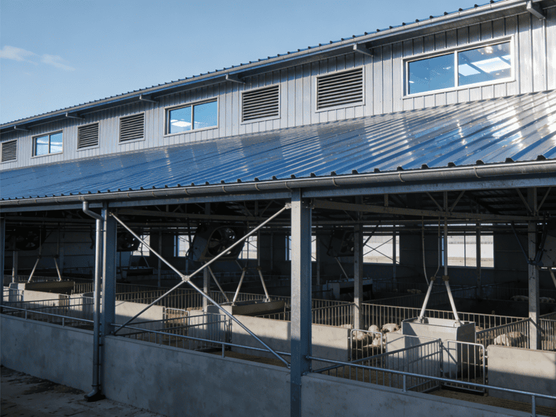 Steel frame farm
